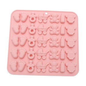 Unique Bargains Candy Making Moulds 35-Cavity Baby Theme Candy Mould Hand Wash 6.89"x6.57"x0.47" 1 Pc - 1 of 4