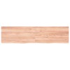 vidaXL Bathroom Countertop Light Brown 63 in.x15.7 in.x(0.8 in.-1.6 in.) Treated Solid Wood - 3 of 4