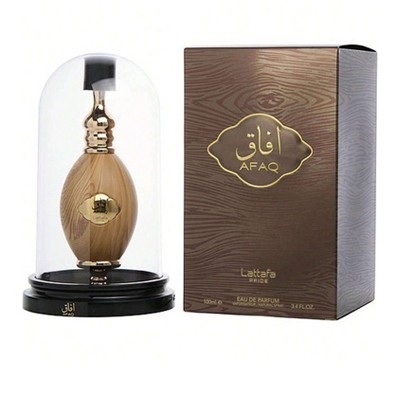 Lattafa Pride Afaq Gold By Lattafa Unisex Jasmine, Tuberose, Pear, Cassis, Sandalwood  Eau De Parfum Spray 3.4 Oz