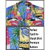 LA LEELA Button Down Shirt Summer Beach Party Short Sleeve Vacation Blouse Shirt Collared Colorful Hawaiian Shirts Tops - 3 of 4