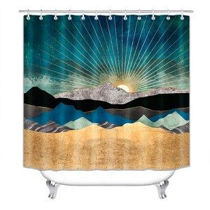 Mountain Vista Art Shower Curtains for Bathroom Waterproof Fabric Bath Curtain Durable Soft Stylish Bathroom Decor 72x72 Inch - 1 of 1