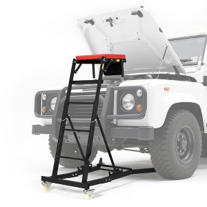 Automotive Top Creeper, 400LBS Capacity Engine Creeper with 49.2" to 68.9" Adjustable Height, Car Creeper with 4 Casters & Tool Pouch - 1 of 4