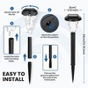 GIGALUMI 8 Pack Solar Outdoor Lights, Waterproof Cool White Pathway Lighting for Yard, Garden and Patio - 4 of 4