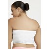PACK OF 6 SOFRA WOMEN'S SEAMLESS NO PAD TUBE BRAS PLUS (BR0125STNX_WHT) - 4 of 4