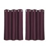 PiccoCasa Window Rod Pocket Valance Thermal Insulated Curtain Panels 2Pcs - 4 of 4