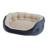Canine Creations Cozy High Back Side Dog Bed - L - Blue - 3 of 3