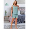 INSPIRE CHIC Women's Cotton Soft Sleeveless Tank Top with Shorts Pajama Set - 2 of 4
