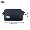 Unique Bargains Cosmetic Travel Bag Makeup Bag Waterproof Organizer Case Toiletry Bag for Women Nylon 27.5x19x15cm - 4 of 4
