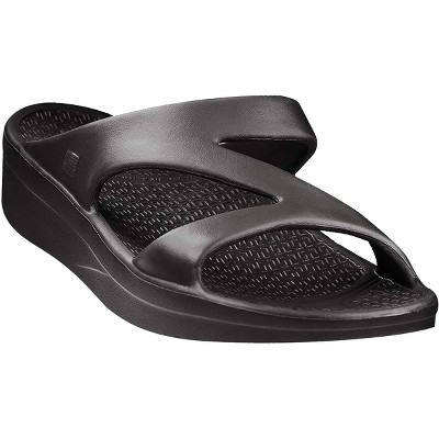 Telic Women's Z-Strap Arch Support Comfort Sandals - Midnight Black
