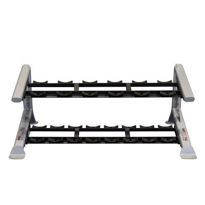 Body-Solid Pro ClubLine Modular Storage Rack with 2 Saddle Tiers