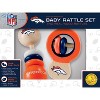 BabyFanatic Wood Rattle 2 Pack - NFL Denver Broncos Baby Toy Set - 3 of 4