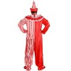 HalloweenCostumes.com Adult's Plus Size Classic Clown Costume | Authentic Red Carnival Jester Jumpsuit with Hat - 3 of 4
