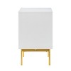 Viviano 25.2'' Tall 2-Drawer Nightstand with two drawers and metal Legs Set of 2|Karat Home - 3 of 4