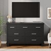 7-Drawer Wood Dresser - Storage Chest with Metal Handles for Bedroom, Nursery or Entryway - 4 of 4