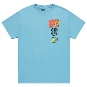 MTV Mens Shirt with Checkerboard - #TBT Mens 1980's 1990'S Clothing - I Want My Music Television T-Shirt - 1 of 4
