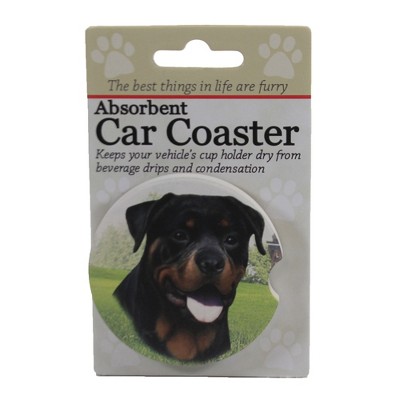 Car Coaster 2.5" Rottweiler Car Coaster Absorbent E & S Pet  -  Coasters