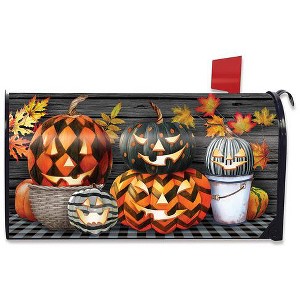 Briarwood Lane Patterned Jack O Lanterns Halloween Large Mailbox - 1 of 3