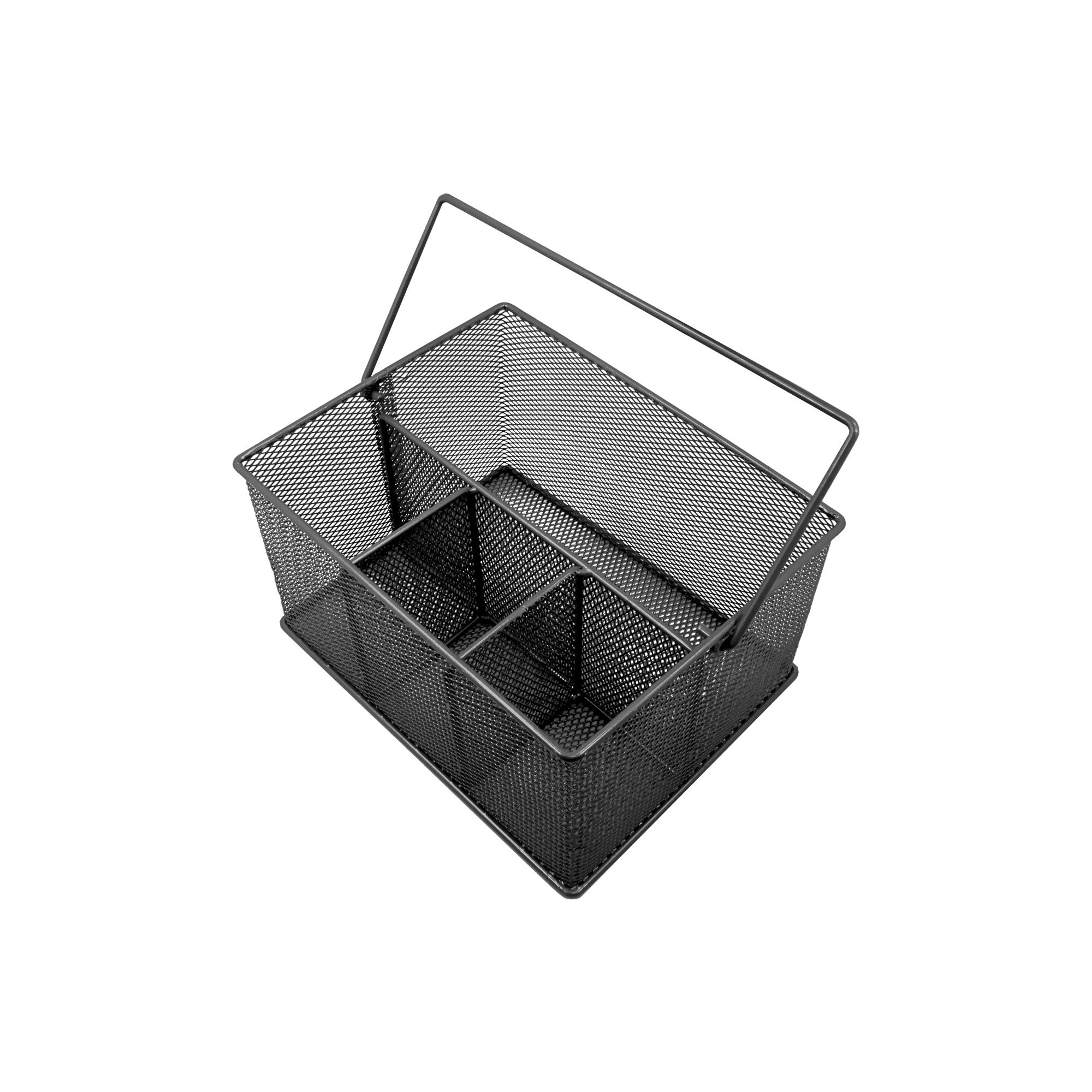 Sorbus Mesh Utensil Caddy - Perfect for Kitchen, Parties, and More. Multi-purpose with Compartments & Sturdy Handle