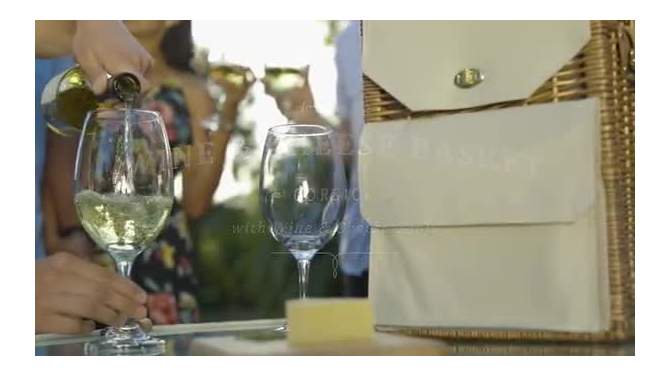Summerbreeze Wine and Cheese Picnic Basket - Picnic Time, 2 of 11, play video