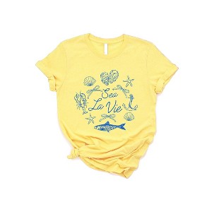 Simply Sage Market Women's Sea La Vie Collage Short Sleeve Graphic Tee - 1 of 3