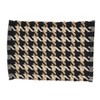 Saro Lifestyle Traditional Houndstooth Placemat (Set of 4), 14"x20", Black - 2 of 4
