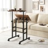 Tangkula Mobile Standing Desk Height Adjustable Stand Up Computer Workstation Rolling Presentation Cart w/Wide Platform - 2 of 4