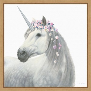Amanti Art Spirit Unicorn II Sq Enchanted by James Wiens Framed Canvas Wall Art - 1 of 4
