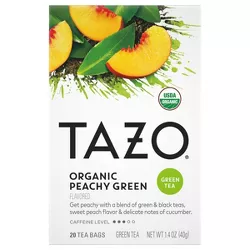 Tazo Organic Peachy Green Tea - 20ct