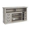 VYNXARIA Traditional Light Gray Farmhouse TV Media Stand with Open and Closed Storage for TVs Up to 65inch - 4 of 4