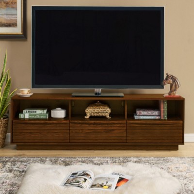 63''Entertainment Center For TVs Up To 75 Inch,Modern Minimalist TV Stand With Wood Drawers,Media Console for Living Room-Maison Boucle