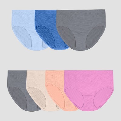 Fruit of the Loom Women's 6+1 Bonus Pack Breathable Micro-Mesh Low-Rise Briefs - Colors May Vary