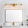 Elegant Lighting Juelz 4 light Brass and Clear Bath Sconce - 3 of 4