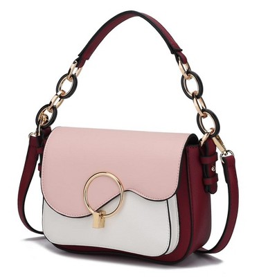 MKF Collection Fantasia Solid Vegan Leather  Women's Crossbody Bag by Mia K