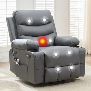 Power Lift Recliner Chair, Electric Recliners for Elderly with Heat and Massage, Stand Assist with Cup Holders, Side Pocket, for Living Room - 1 of 4