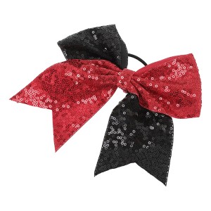 Unique Bargains Women's Halloween Sequin Bow Hair Elastics 1 Pc - 1 of 4