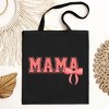 City Creek Prints Mama Coquette Bow Canvas Tote Bag - 15x16 - Black - 2 of 2