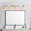 Elegant Lighting Juelz 4 light Chrome and Clear Bath Sconce - 3 of 4
