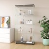 VYNXARIA Two-Door Glass Display Cabinet - 4 Shelves Curio Bookshelf for Living Room & Office - 2 of 4