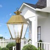 Livex Lighting Mansfield 3 - Light Post Light in  Antique Brass - 4 of 4