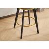 CAVINAS 360°Swivel Bar Stools Set of 2, Upholstered Counter Stools, Island Chairs with Metal Legs and Padded Seat for Kitchen Island - 4 of 4
