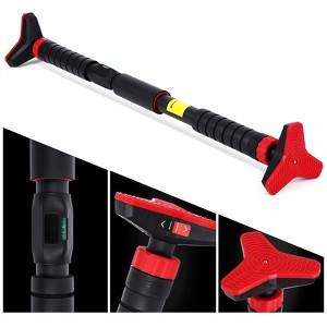 Adjustable Pull Up Bar for Doorway with Level Meter and Auto Lock - 440LBS Weight Capacity, No Screws Installation - 1 of 4