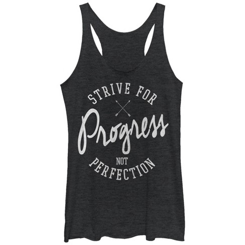 Women's CHIN UP Strive For Progress Not Perfection Racerback Tank Top - image 1 of 3