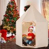 Costway Kids Play Tent with Washable Mat Anti-Trip Large Playhouse Toys with 2 Doors Indoor Outdoor Princess Tents Castle for Toddlers - 2 of 4