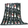 Kate Aurora Ultra Soft & Cozy Christmas Gray Snowman Plush Accent Throw Blanket Cover - 50 in. W x 60 in. L - 2 of 2