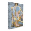 Stupell Industries Modern Blue Brushed Sitting Nude Canvas Wall Art - 3 of 4