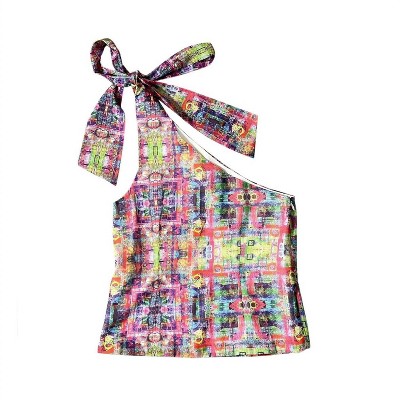 Girl Kids Accent Shoulder Top - little Olin