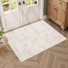 Modern Abstract Area Rug Washable Rug - 3 of 4