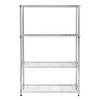 Honey-Can-Do 4 Tier 250lb per shelf Shelving Unit Chrome: Steel Wire Storage, 54" H x 36" W x 14" D, Universal Utility Shelves - 3 of 4