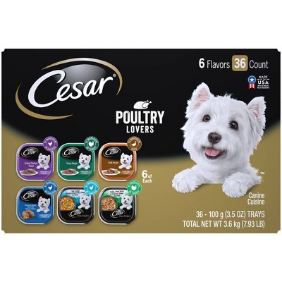 CESAR Poultry Flavor Wet Dog Food Variety Pack - 36ct