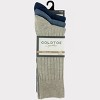 Goldtoe Signature Collection Men's Fit Rib Crew Socks 3pk - Navy Blue/Blue Denim/Khaki 6-12.5 - 2 of 4
